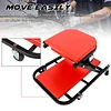 EASYBERG 40" Inch Foldable Creeper Seat, 2 in 1 Z Shape Creeper and Seat, 6 Swivel Casters Wheeled Creeper for Garage Shop, 330 lbs Capacity, Red