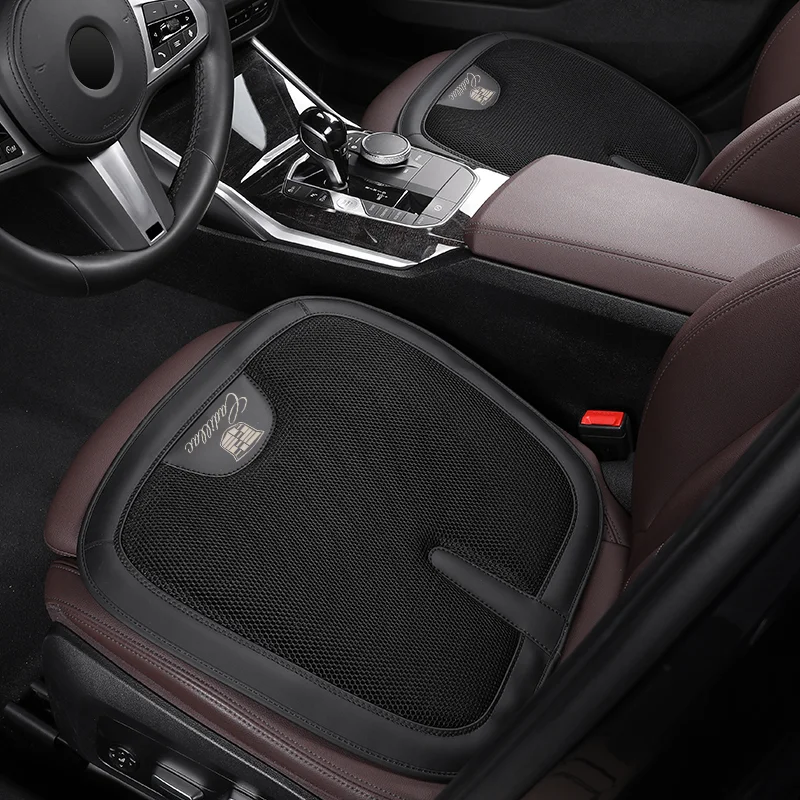 ✨Spring Sale✨Summer Comfortable Leather Ice Silk Mosaic Car Seat Cushion