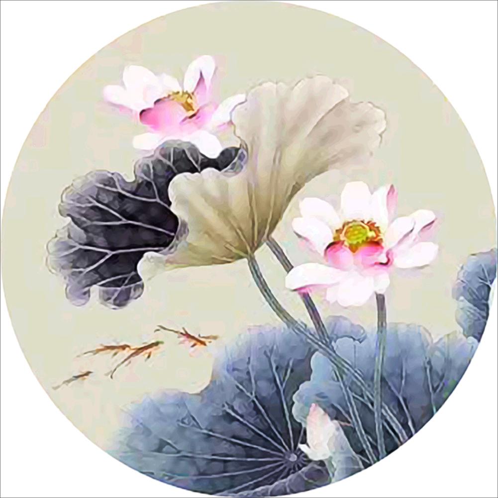 

40x40cm Special Shaped Diamond Painting-Lotus, 501 Original