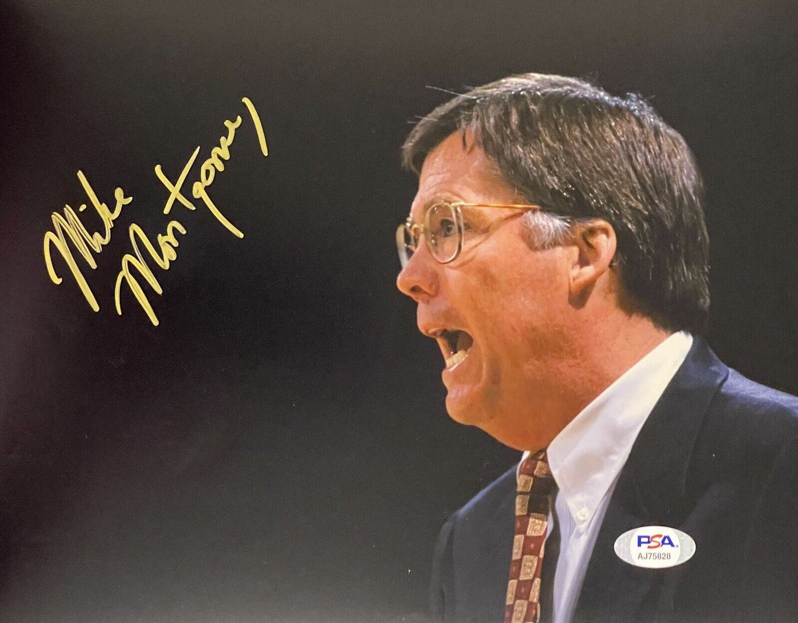 Mike Montgomery Signed Autographed California Bears 8x10 Photo Poster painting Coach PSA/DNA