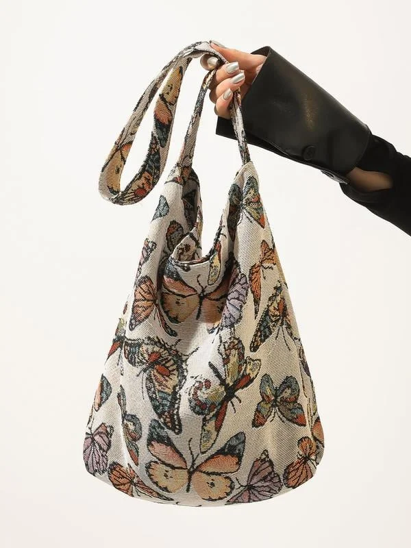 Women's Fashionable Butterfly Pattern Shoulder Bag 