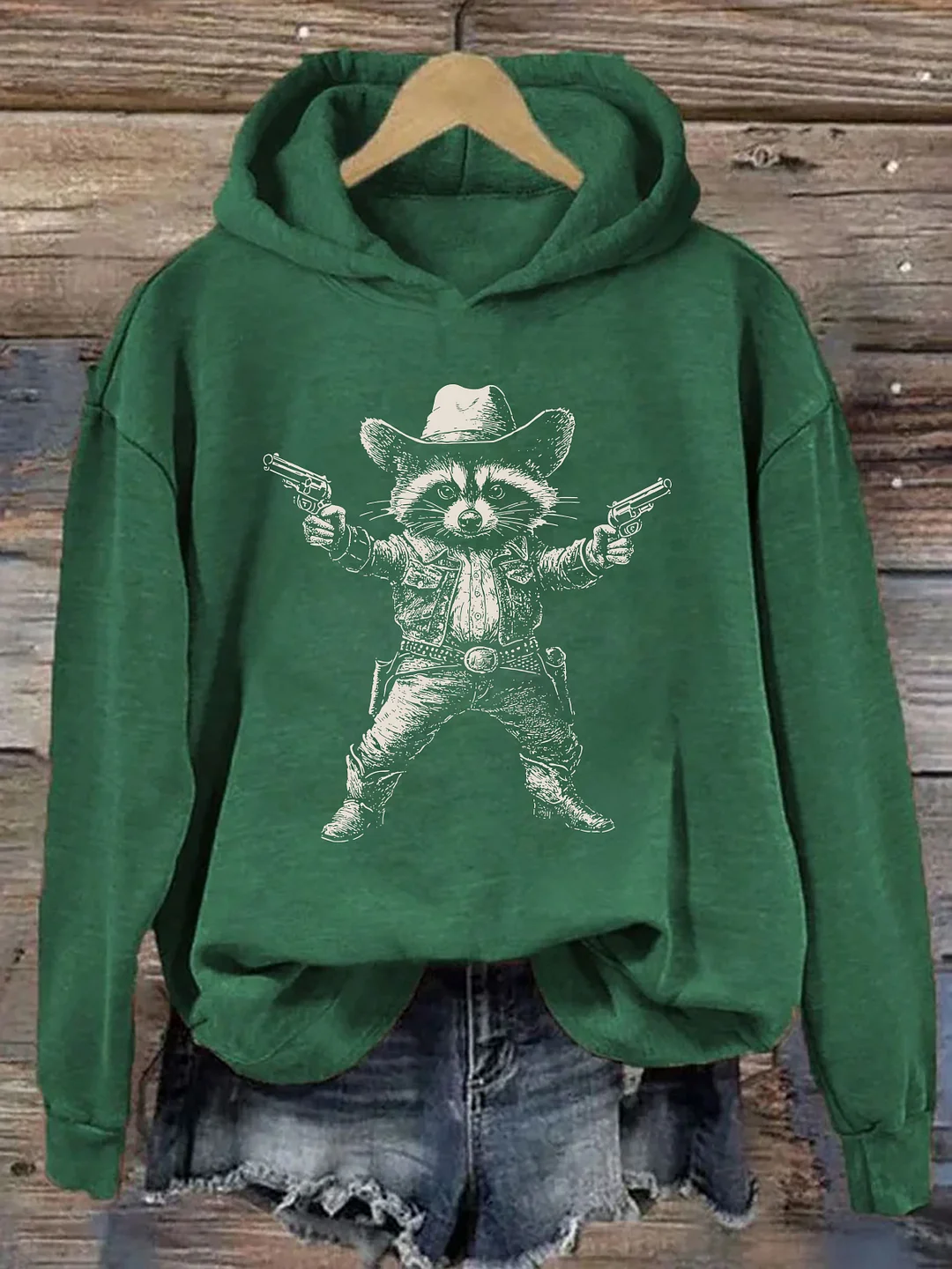 Cowboy Raccoon Hoodie