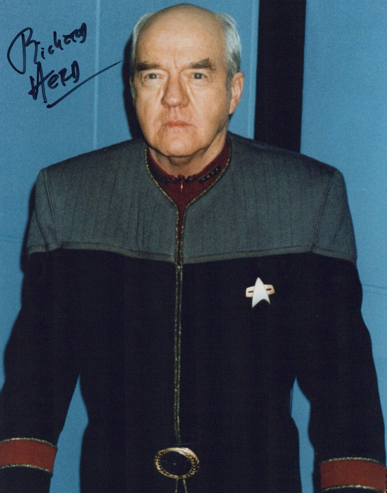 Star Trek 8x10 TV series Photo Poster painting signed by Richard Herd