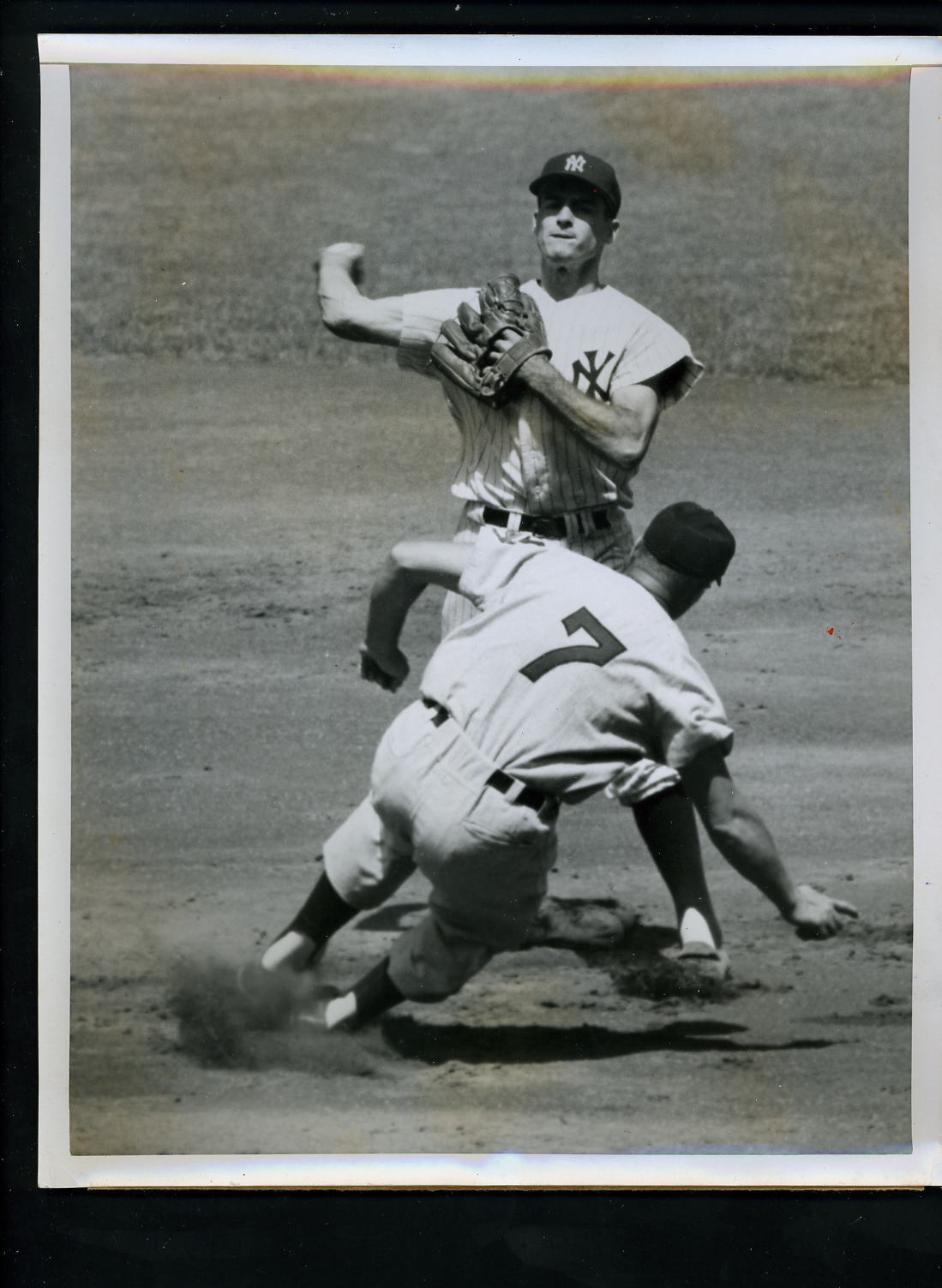 Jerry Coleman & Al Rosen 1954 Press Photo Poster painting New York Yankees Cleveland Indians