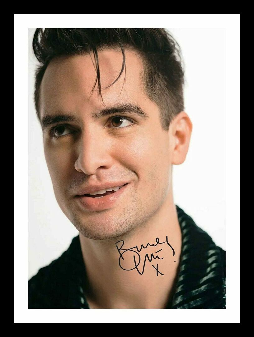 Brendan Urie - Panic At The Disco Autograph Signed & Framed Photo Poster painting 6