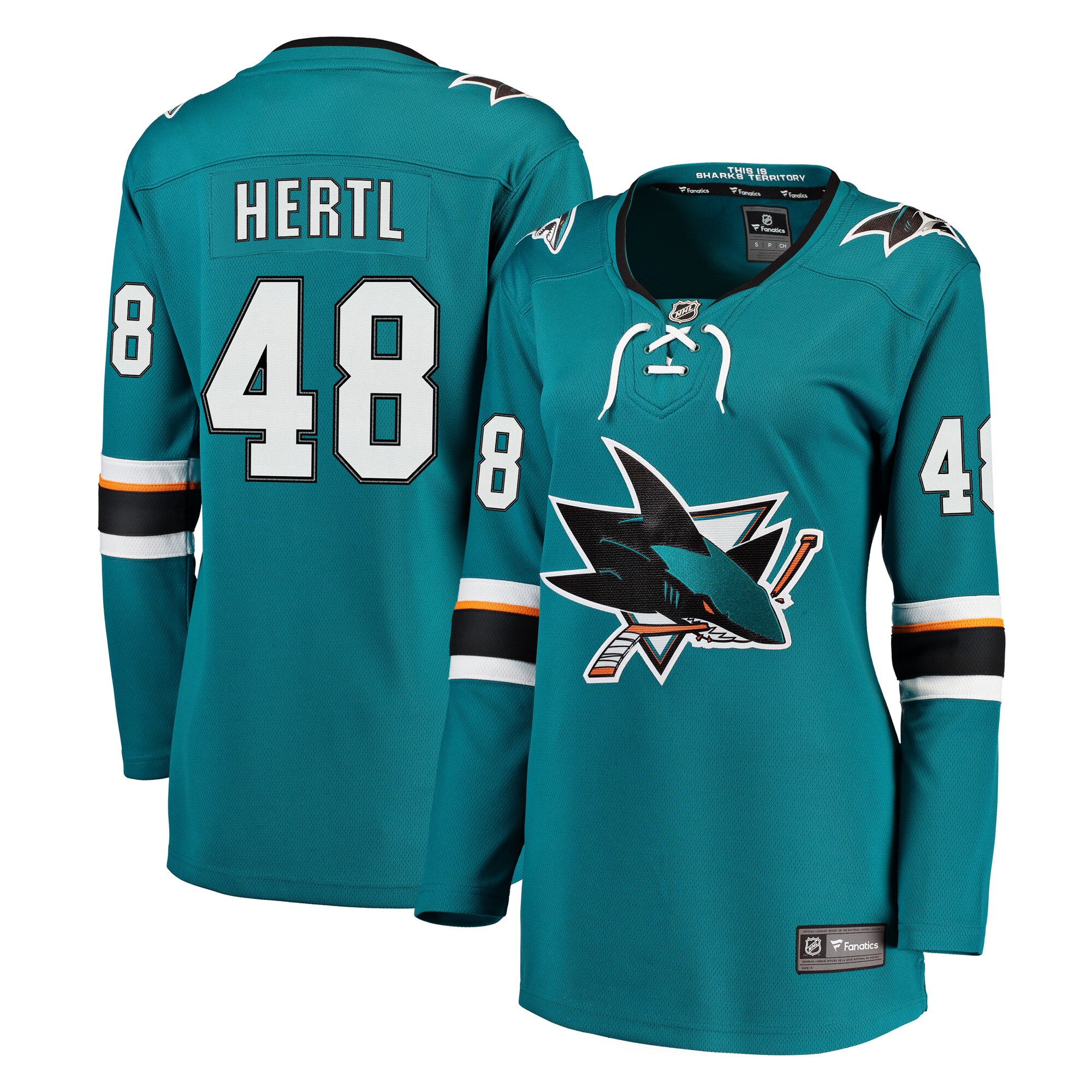 Tomas Hertl San Jose Sharks Fanatics Women&rsquo;s Breakaway Jersey &ndash; Teal mysite