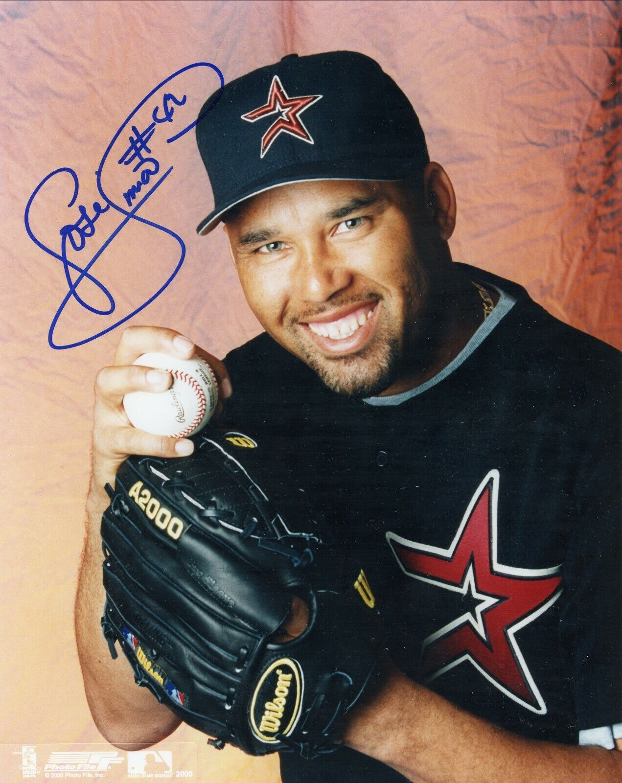 Jose Lima Houston Astros Signed Autographed 8x10 Glossy Photo Poster painting COA