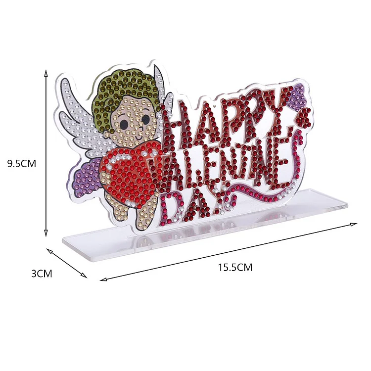 DIY Crystal Diamond Painting Rhinestone Valentines Day Desk