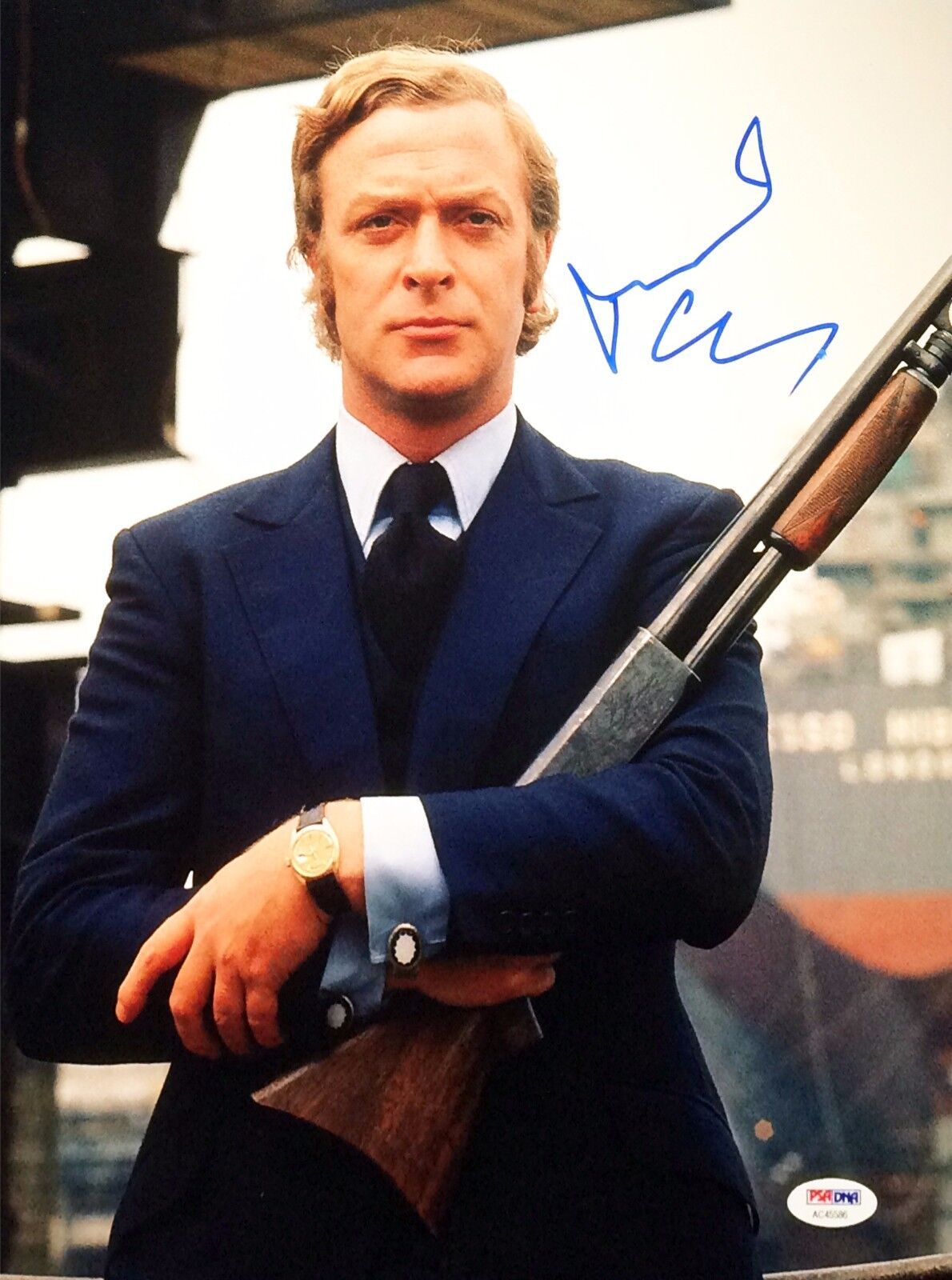 Michael Caine Signed 11x14 Photo Poster painting PSA AC45586