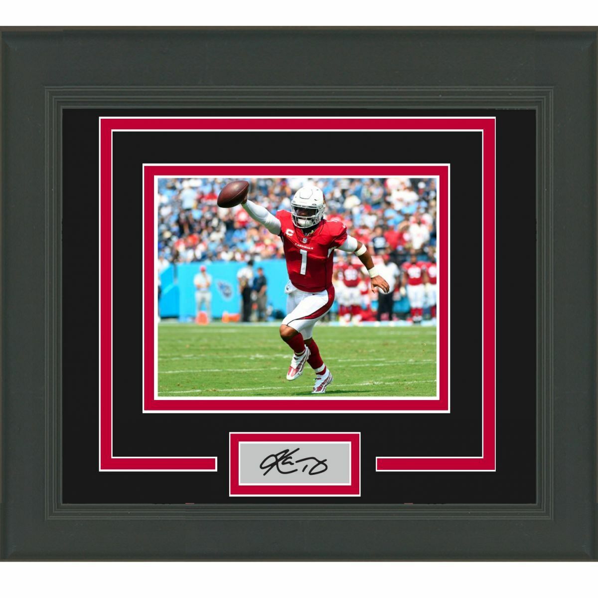 Framed Kyler Murray Facsimile Laser Engraved Auto Arizona Cardinals Photo Poster painting