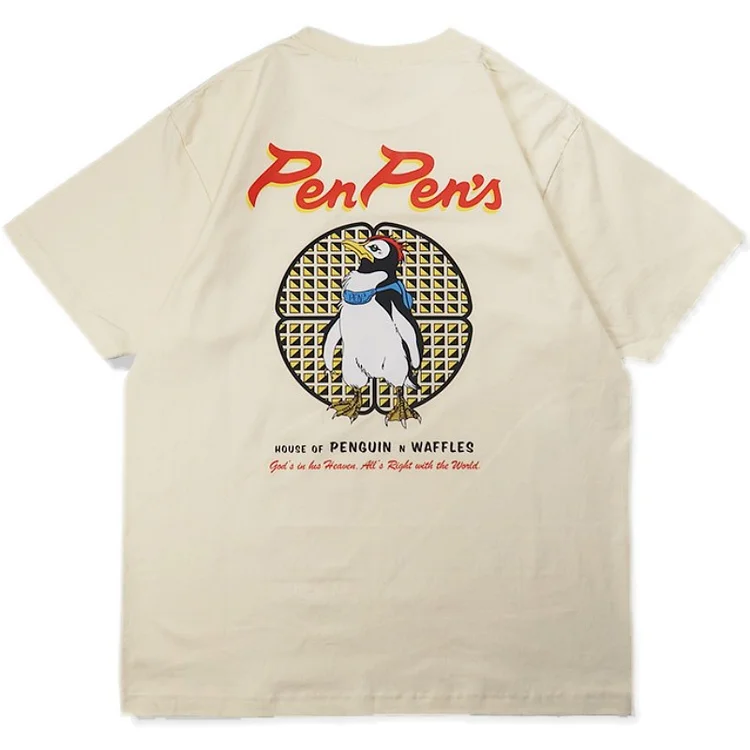 Pure Cotton Neon Genesis Evangelion Pen Pen T-shirt weebmemes