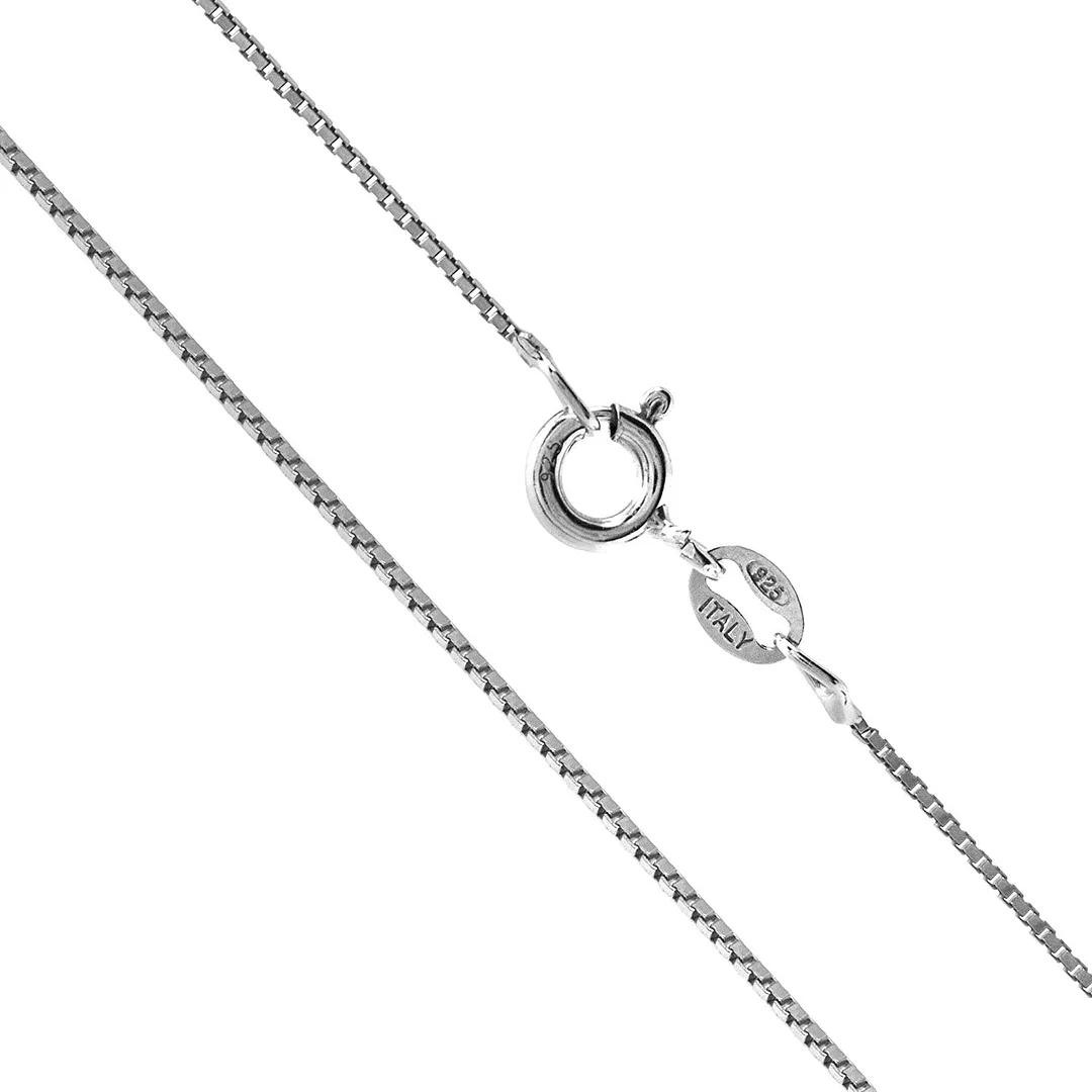 Jewelry Company Sterling Silver 1mm Box Chain Necklace, 14" - 36"