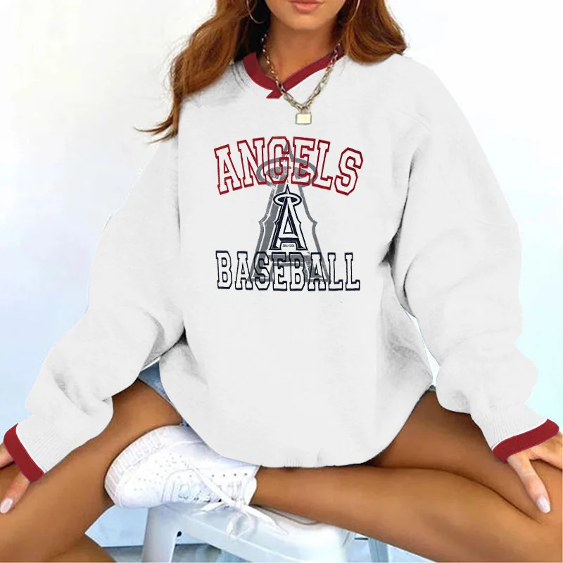 Vintage Support Los Angeles Angels Baseball Print Sweatshirt