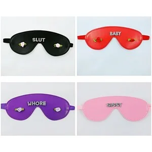 pornhint Pornhint Custom rhinestone blindfold.