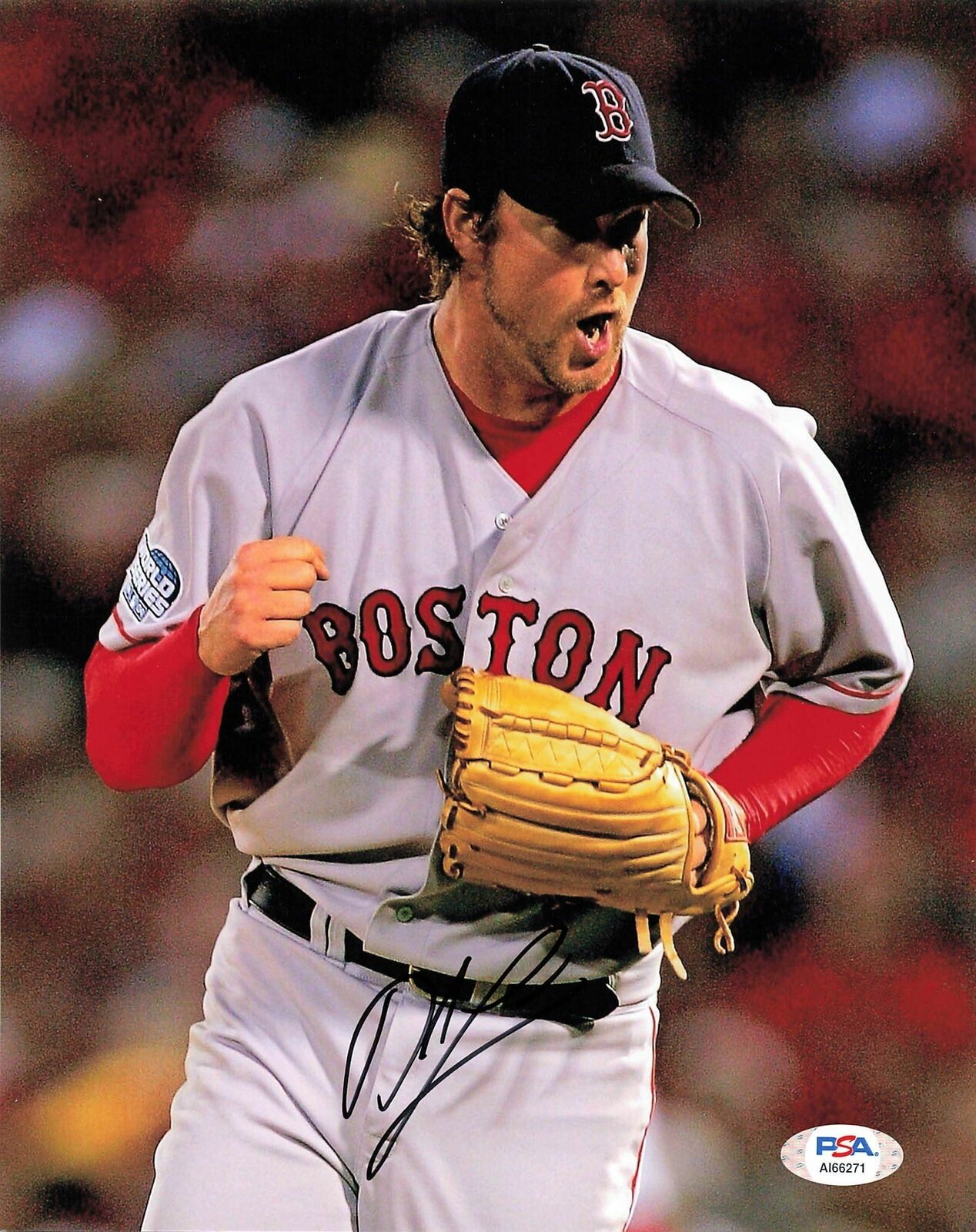 Derek Lowe signed 8x10 Photo Poster painting PSA/DNA Boston Red Sox Autographed