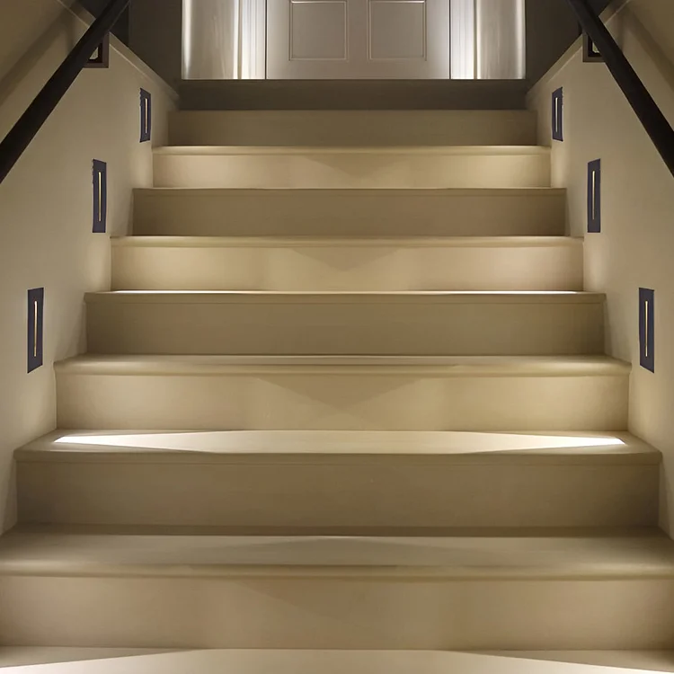 Rectangle 3W LED IP65 Waterproof Recessed Modern Stair Lights Corner Wall Lights - Appledas