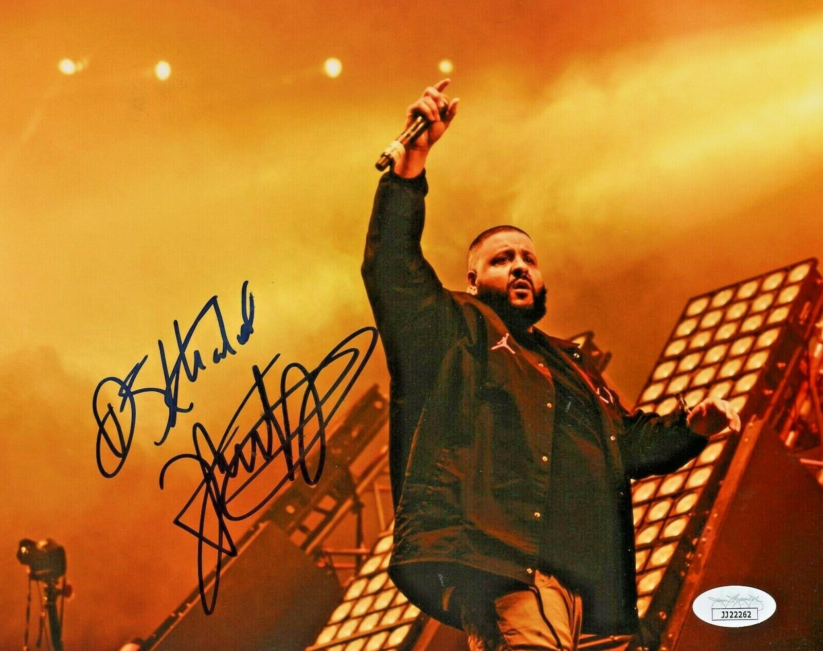 DJ KHALED HAND SIGNED AUTOGRAPHED 8X10 HIP HOP RAP MUSIC Photo Poster painting WITH JSA COA 1