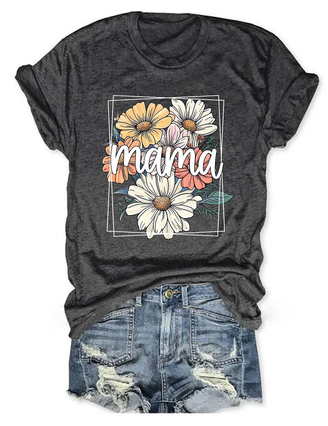  Floral Mama T-shirt