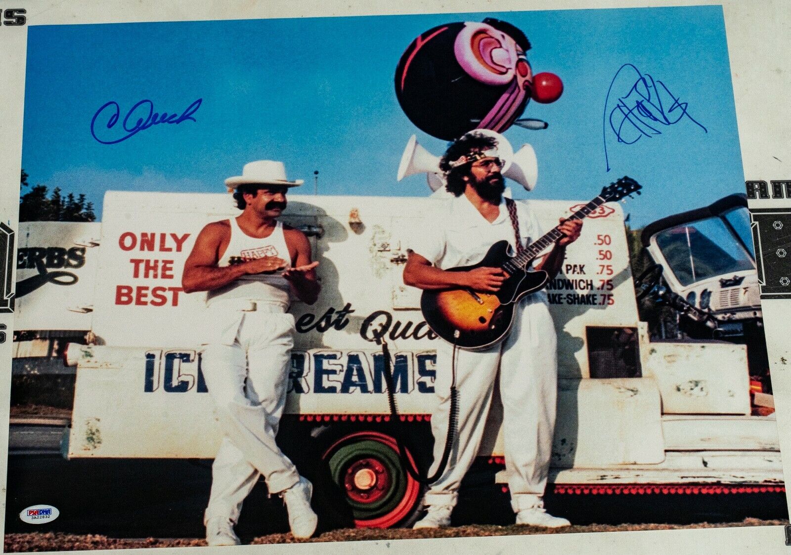 Cheech Marin & Tommy Chong Signed 16x20 Photo Poster painting PSA/DNA COA Weed Picture Autograph