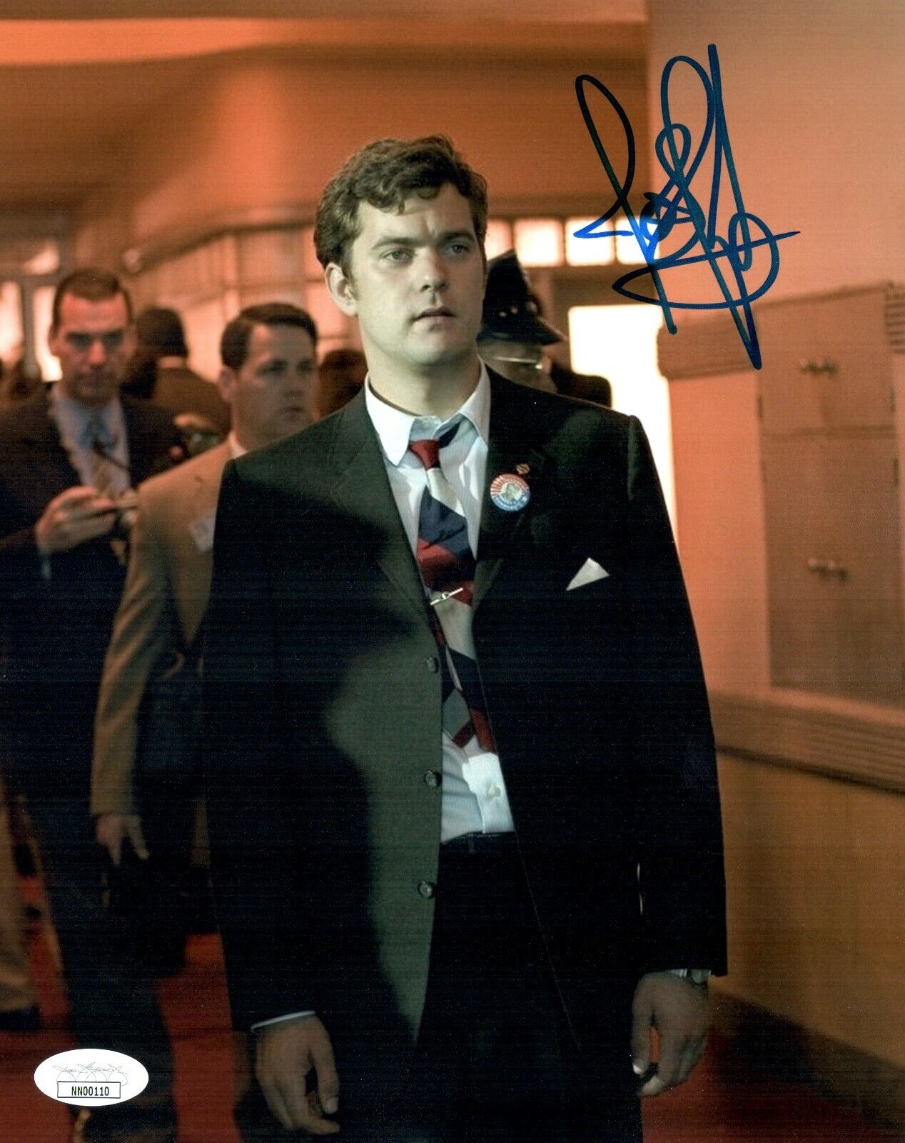 JOSHUA JACKSON Signed BOBBY KENNEDY FILM / MIGHTY DUCKS Photo Poster painting Autograph JSA COA