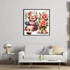 Happy Old Lady On Swing-11CT Stamped Cross Stitch 45*45cm/17.72*17.72in