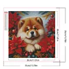 (40*40cm)Xmas Dog - Square Partial AB Drill Diamond Painting