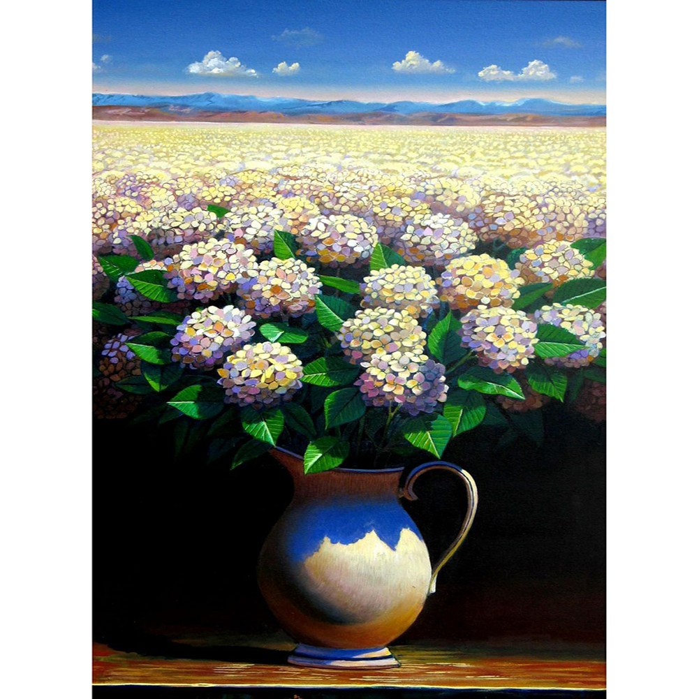 

30*40CM - Round Drill Diamond Painting - Garden Flowers, 501 Original