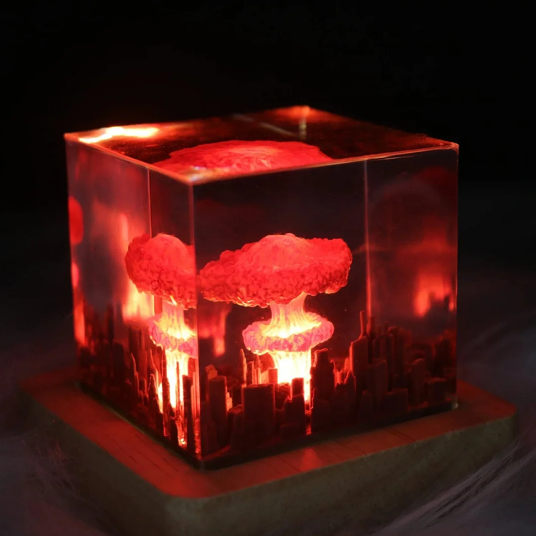 Atomic Bomb Resin Lamp （ Best Gift 🎁 ）