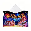 DIY Diamond Art Tissue Box Holder PULeather Crystal Mosaic Desktop Organizer Bag Resin Rhinestone Storage Organizer Gem Art Home Office Decor Craft Gift for Women