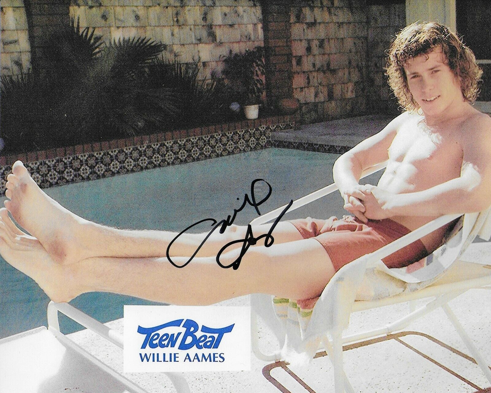 Willie Aames Original Autographed 8X10 Photo Poster painting #13