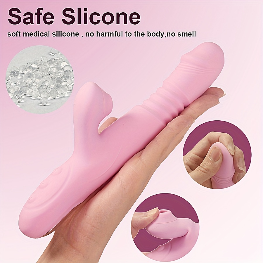 Telescopic Vibrator with 7 Vibration Modes, Heated Clitoral Stimulator, G-spot Stimulation