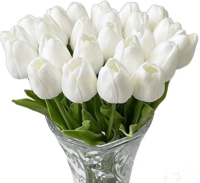 growhabity - UV Resistant Lifelike Artificial Tulips Flowers