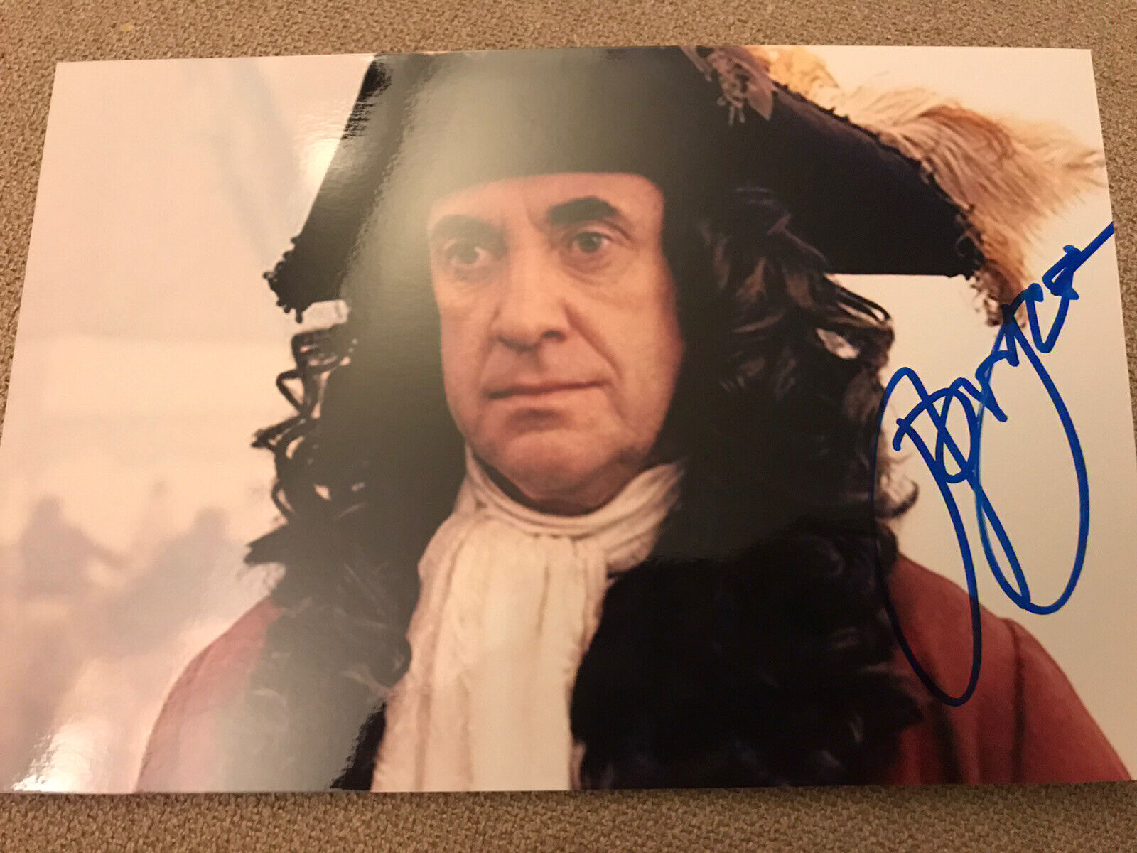 Jonathan Pryce signed 9x6 Pirates Of The Caribbean Photo Poster paintinggraph.