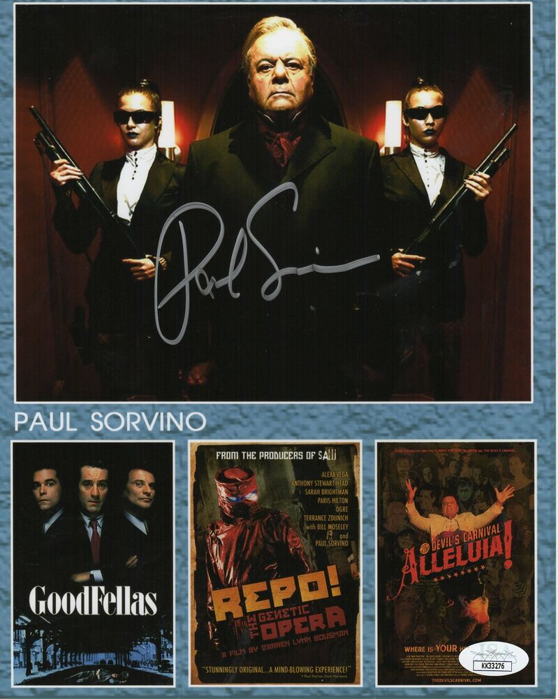 Paul Sorvino Autograph 8x10 Photo Poster painting Goodfellas Repo! Alleluia Signed