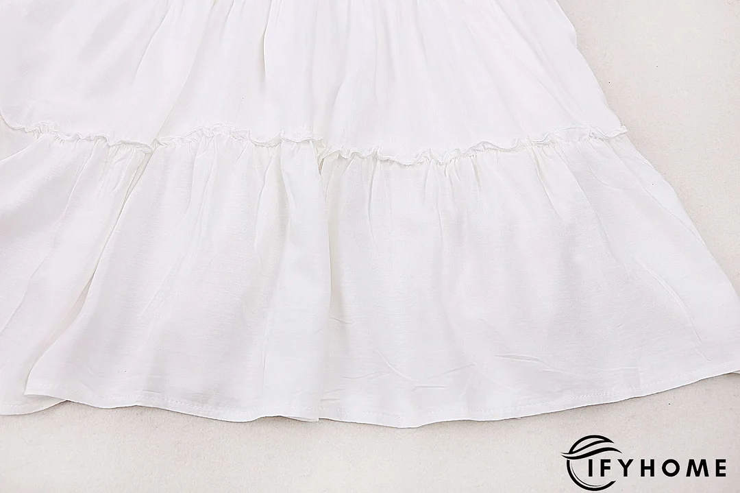 3/4 Sleeve Solid Cotton-Blend Crew Neck Tunic Top | IFYHOME