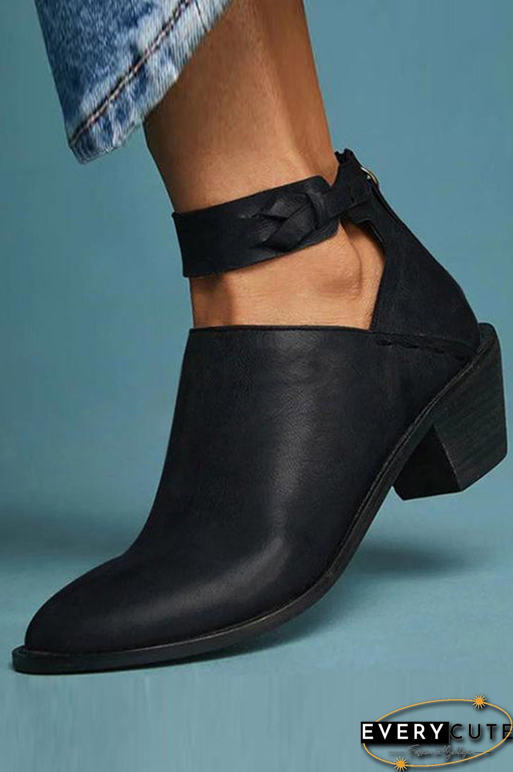 Smilice Women's Fashion Chunky Ankle Booties - Cute Block Heel Boots For Fall & Winter, Casual Or Dressy Outfits