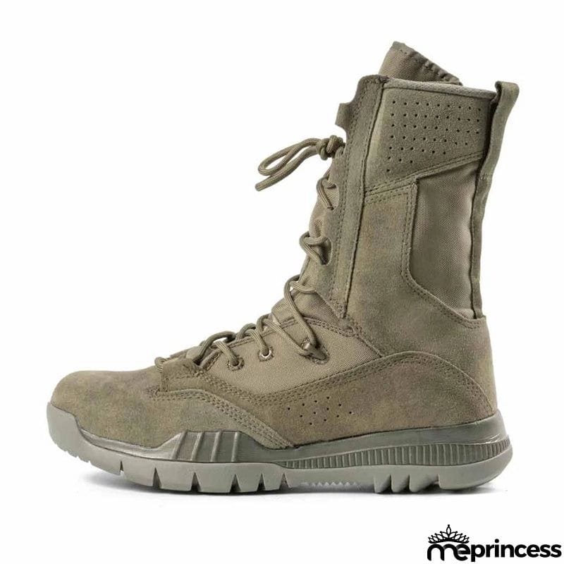 New Men's Casual Outdoor Army Boots Breathable Sage Green Non-Slip Boots