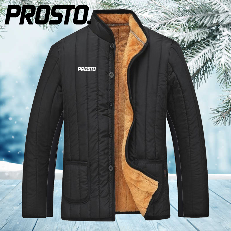Prosto® Męska, ciepła kurtka zimowa na co dzień z kapturem