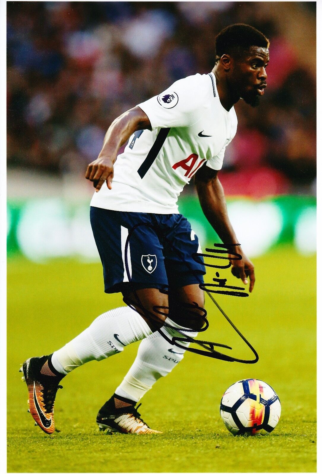 Serge Aurier Signed 12X8 Photo Poster painting SPURS Tottenham Hotspur AFTAL COA (1648)