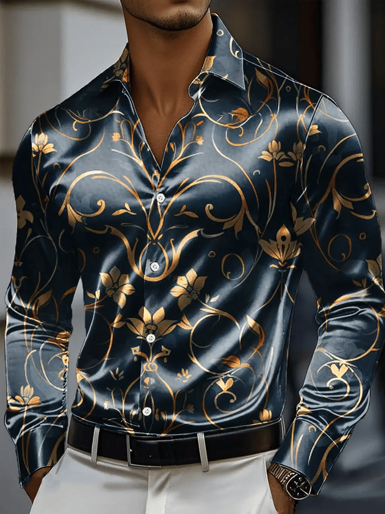 Men's Vintage Long Sleeve Shirt 