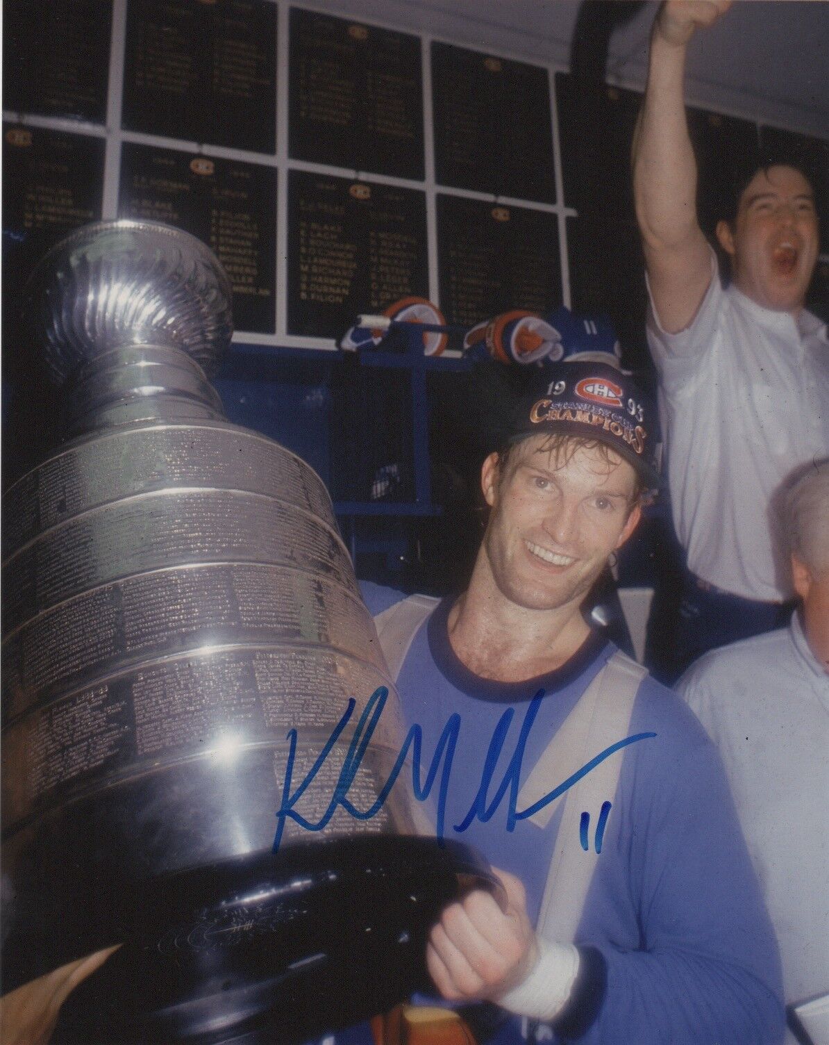 Montreal Canadiens Kirk Muller Signed Autographed 8x10 NHL Photo Poster painting COA #3