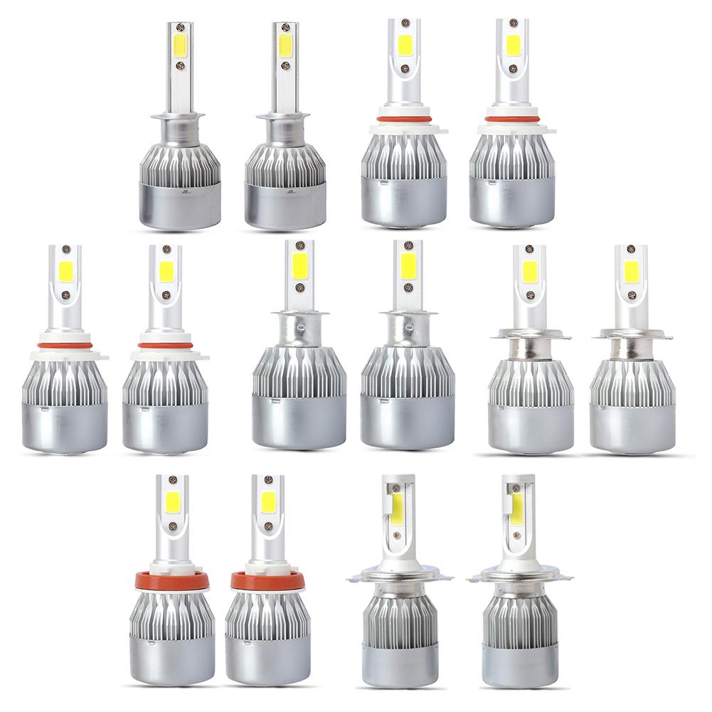 

2pcs LED Car Light Bulbs 9005 9006 H1 H3 H7 H11 8000K COB Auto Headlight, 501 Original