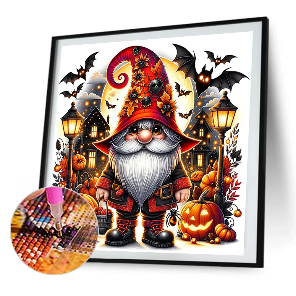 Partial AB Diamond Painting - Full Round Drill - Halloween Goblin(Canvas|45*45cm)