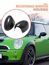 2pcs Black Rear-View Caps Car Accessories for Mini Cooper R50 R53 R52 00-08 Year