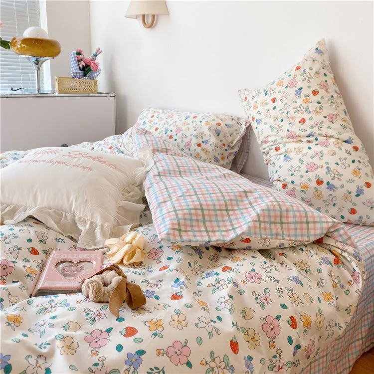 Japanese Flower Bedsheet Set