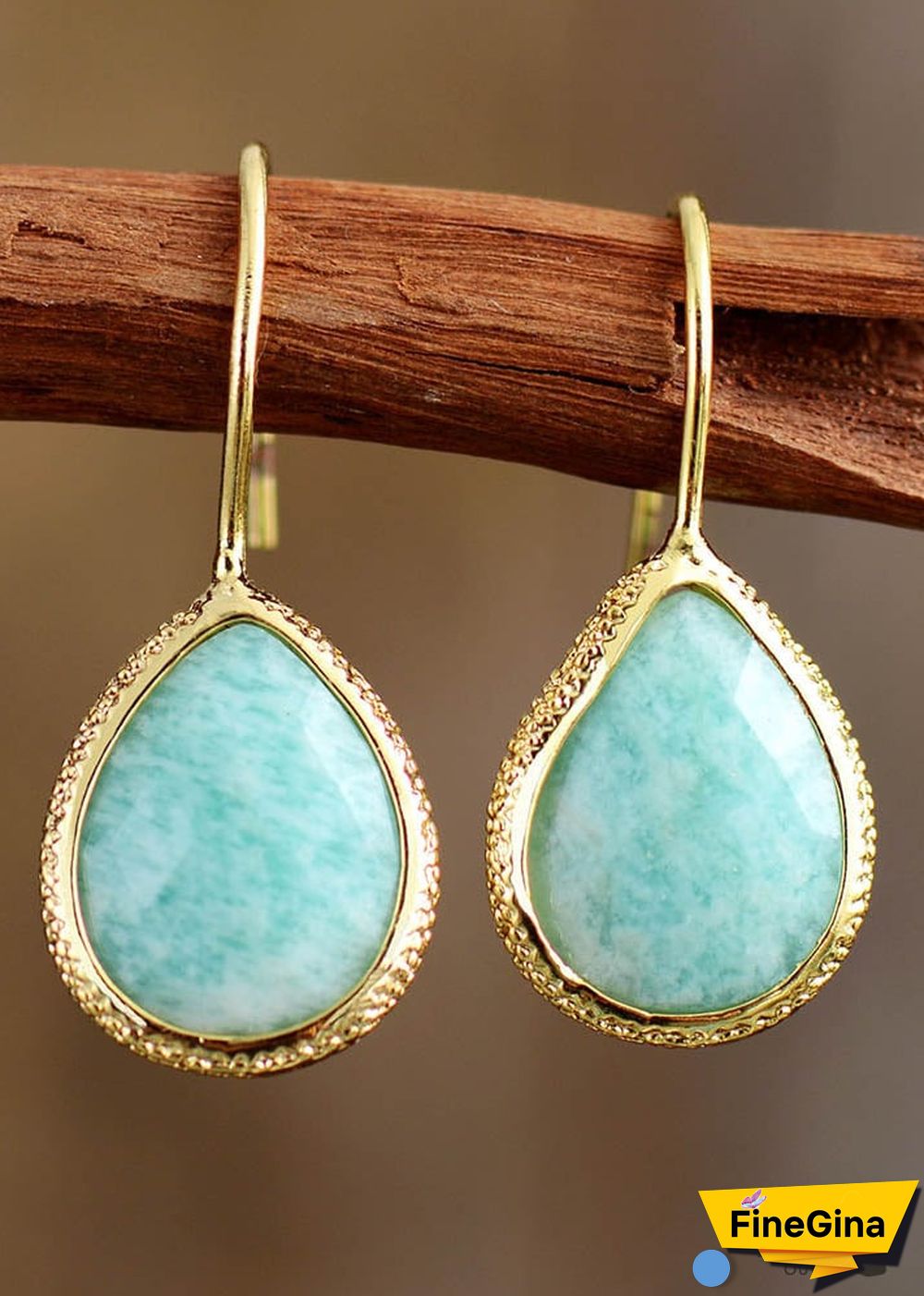 Boho Earrings, Dangle Earrings, Cute Elegant Blue Amazonite
