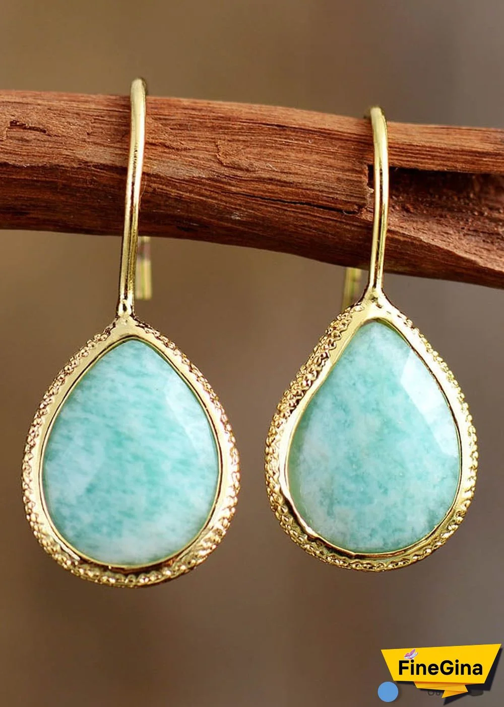 Boho Earrings, Dangle Earrings, Cute Elegant Blue Amazonite