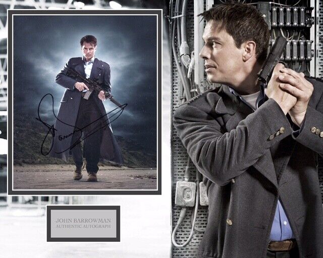 JOHN BARROWMAN SIGNED TORCHWOOD Photo Poster painting MOUNT (2) UACC REG 242