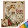 Holiday DIY 11CT 3 Strand Stamped Cross Stitch Kit for Adults 40x50cm