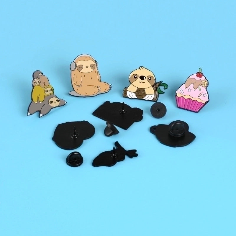 Cartoon Style Pin Animal Alloy Enamel Unisex Brooches